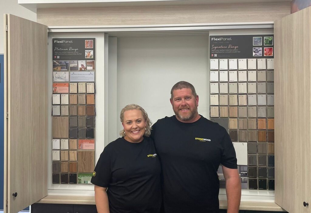 Ian and Dee Carrie - Stonewood Home Franchise Owners at their Toowoomba Stonewood Homes showroom